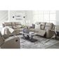 Ashley Lavenhorne Manual Loveseat in Pebble, , large