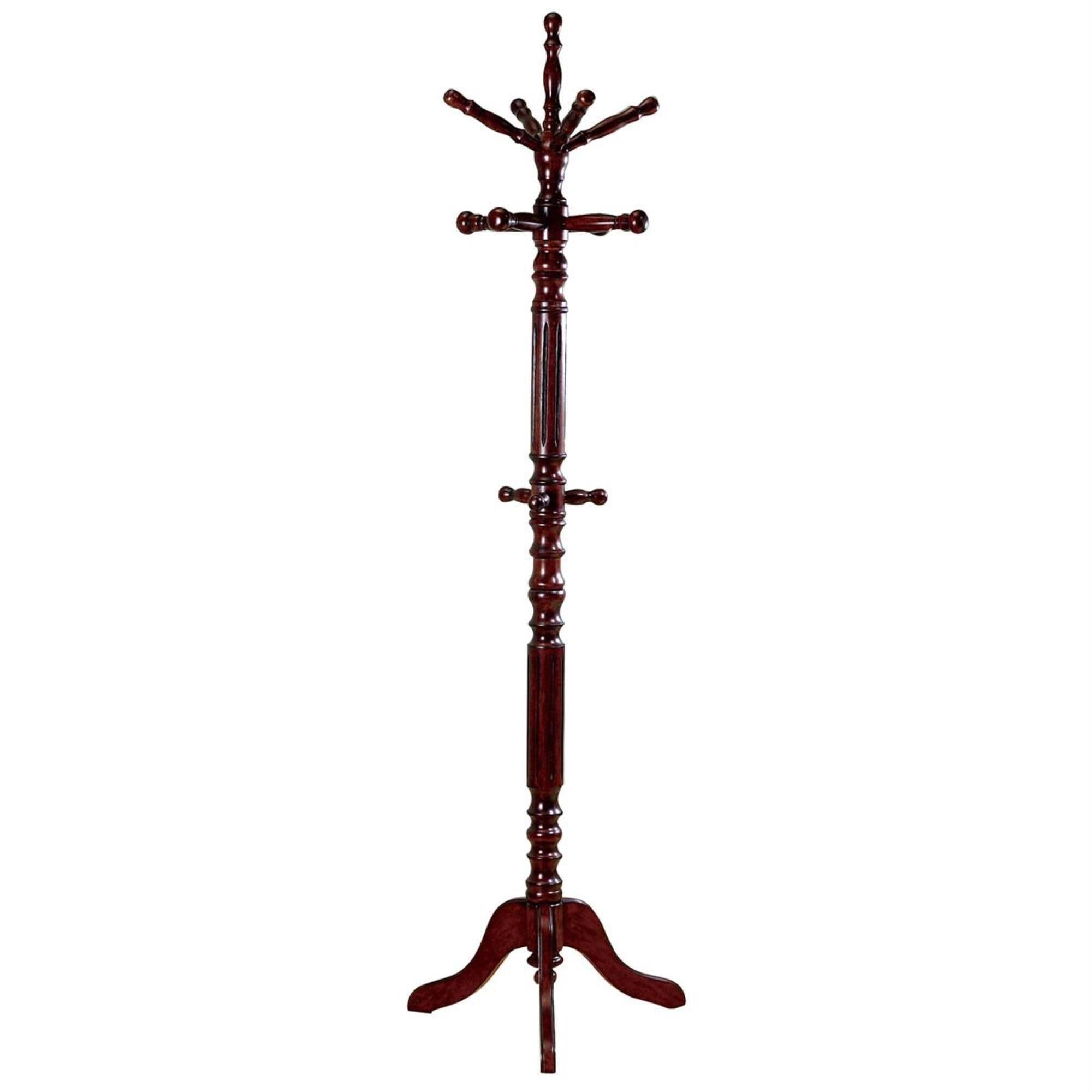 Pacific Landing Wood Coat Rack in Walnut Nebraska Furniture Mart