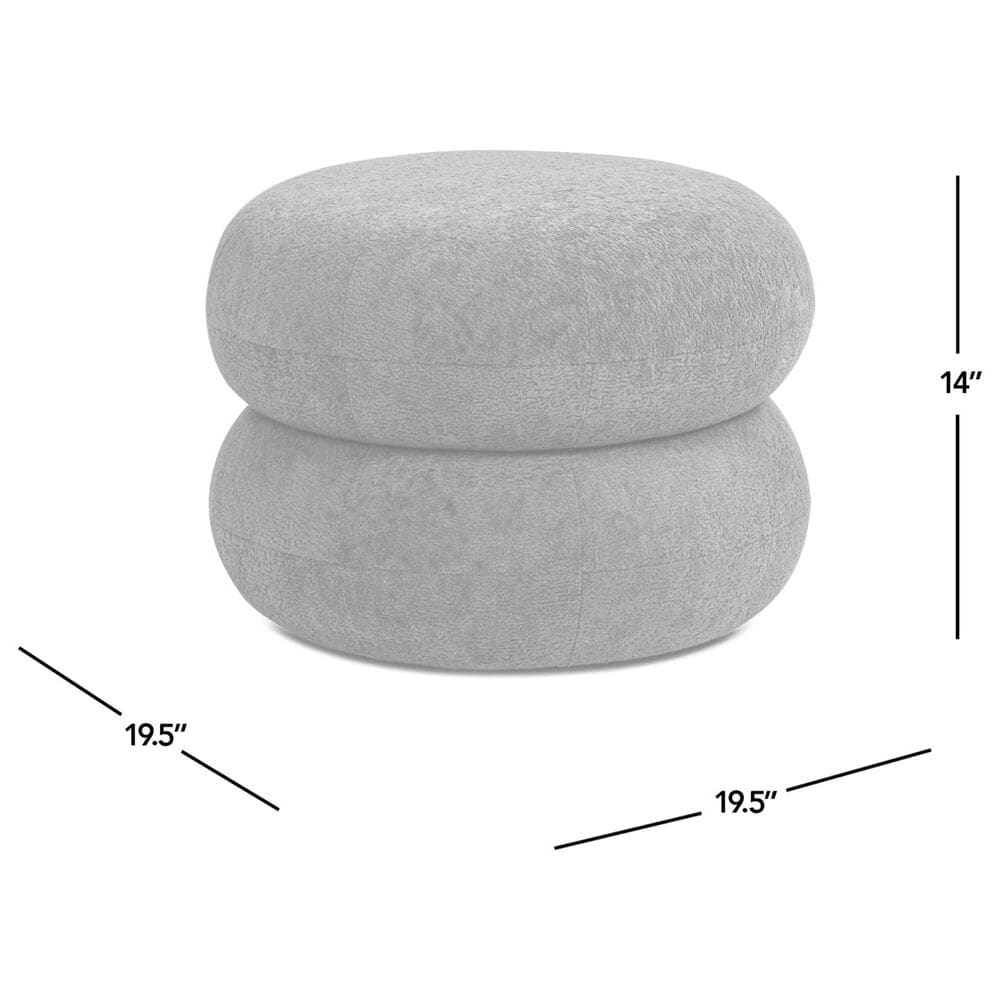 Jennifer Taylor Home Nest Pouf in Almond White, , large