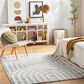 Surya Rodos RDO2330 5"3" x 7" Light Slate, White Area Rug, , large