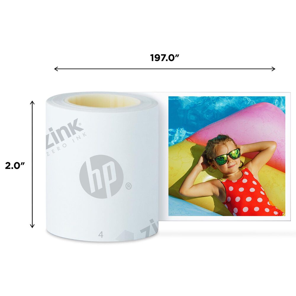 HP Sprocket Panorama 16.4&#39; &#40;5 Meter&#41; Zink Paper Roll in White, , large