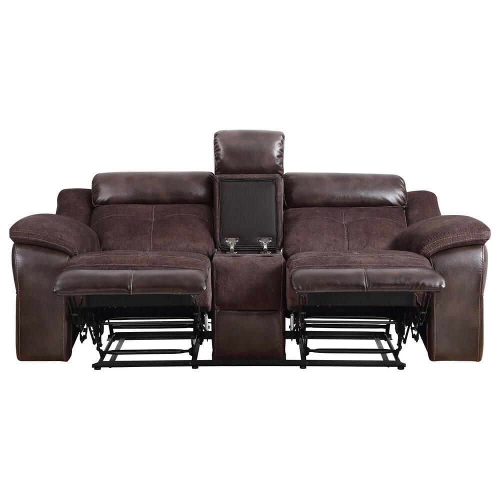 Steve Silver Pueblo Manual Recliner Console in Coffee, , large