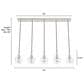 Hunter Maple Park 5-Light Linear Cluster in Brushed Nickel, , large