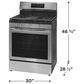 Frigidaire Gallery 2-Piece Kitchen Package with 5.1 Cu. Ft. Gas Range and 30" Over-The-Range Microwave in Stainless Steel, , large