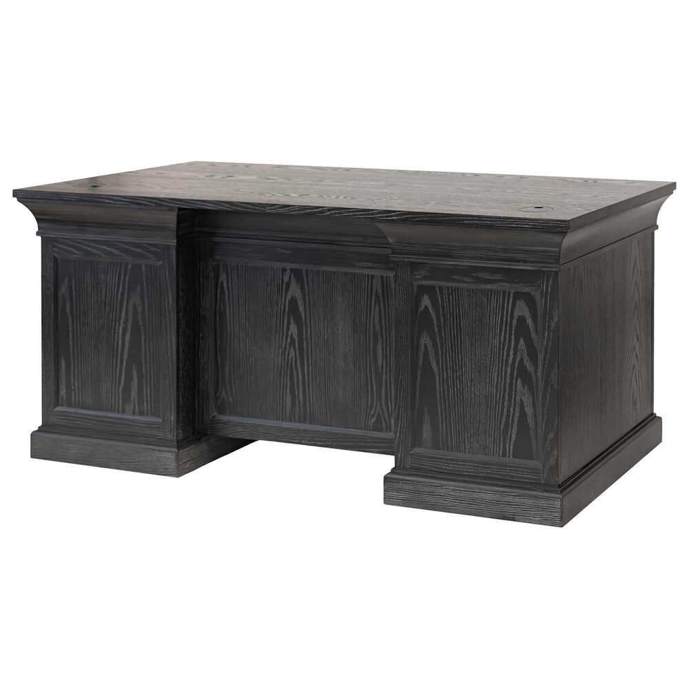 Wycliff Bay Willow Lane Double Pedestal Executive Desk in Ebony Black, , large