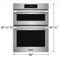 Frigidaire Professional Professional 2-Piece Kitchen Package with 30" Microwave Combination Wall Oven and 30" Electric Cooktop in Stainless Steel, , large