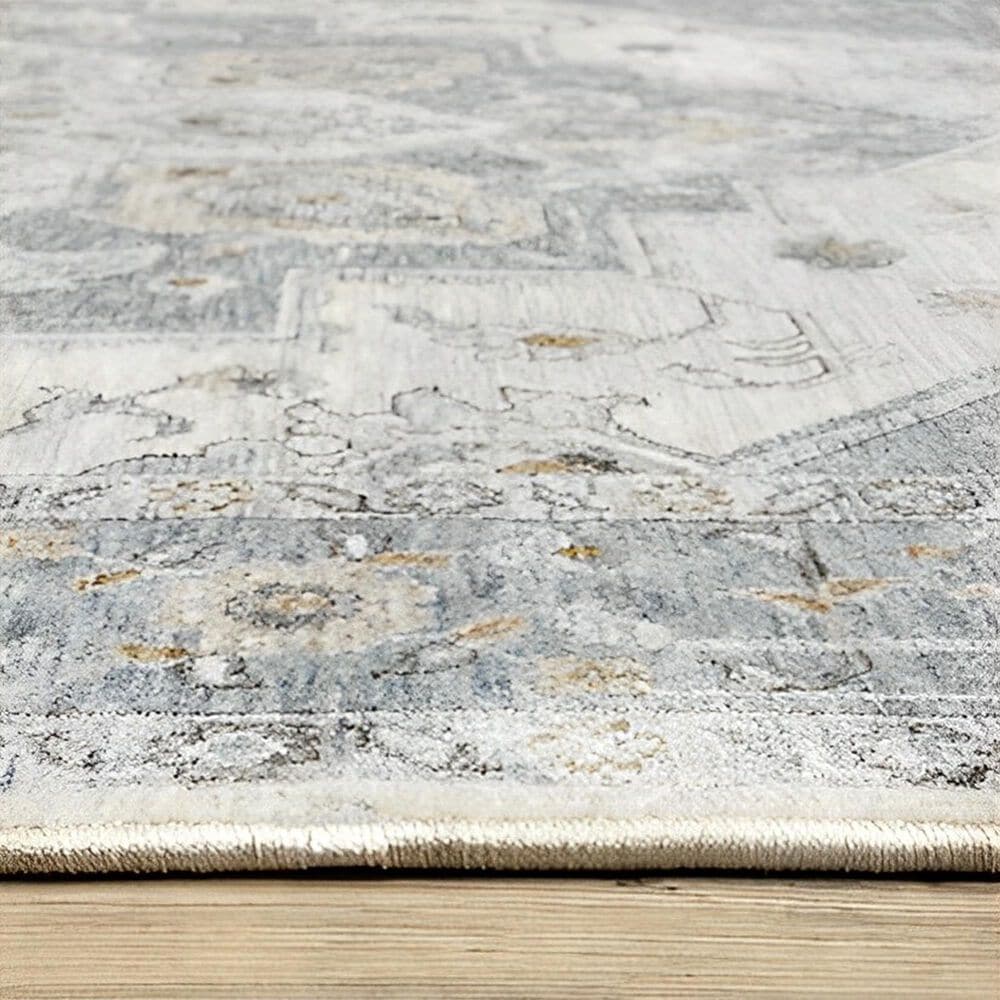 Oriental Weavers Maharaja 2&#39;3&quot; x 7&#39;6&quot; Blue and Ivory Runner, , large