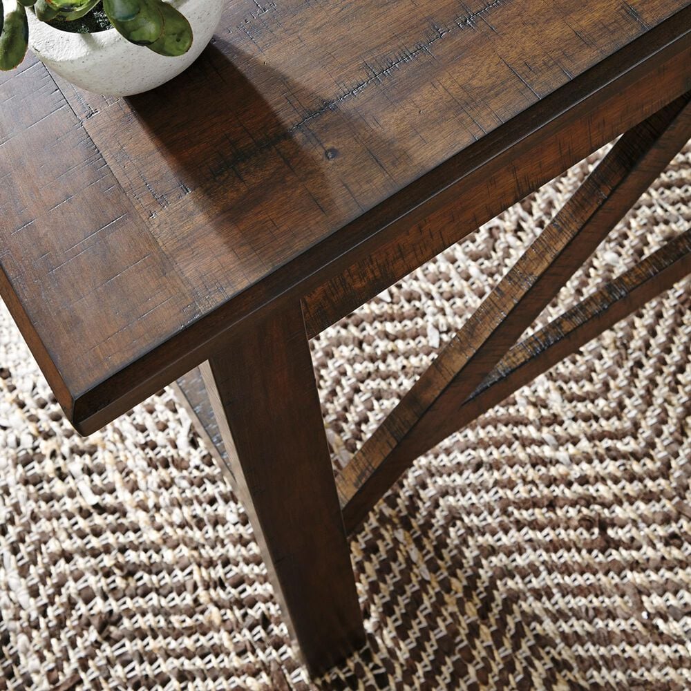 Ashley Baldridge 3-Piece Office Desk Set in Rustic Brown, , large