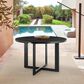 Blue River Cayman Outdoor Round Dining Table in Black - Table Only, , large
