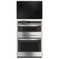 GE Profile 2-Piece Kitchen Package with Stainless Steel 30" Built-In Microwave Combination Wall Oven and Black 30" Electric Cooktop, , large