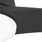 Hunter Gallegos 52" Outdoor Ceiling Fan with Light in Matte Black, , large
