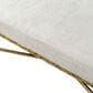 Furniture of America Lalia Hammered Metal Upholstered Bench in Matte Gold, , large