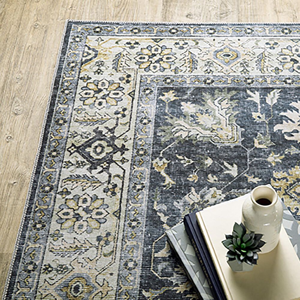 Oriental Weavers Charleston Floral 2&#39; x 3&#39; Blue Area Rug, , large