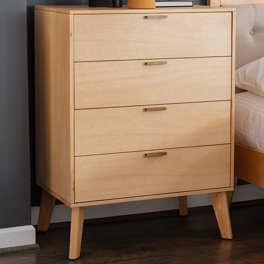 Linon Home Decor Reid 4-Drawer Chest in Natural, , large