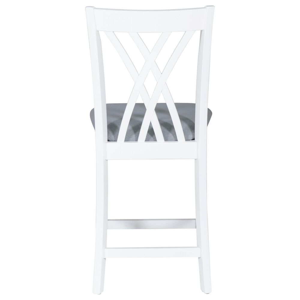 Linon Home Decor Maggie Counter Stool in White, , large