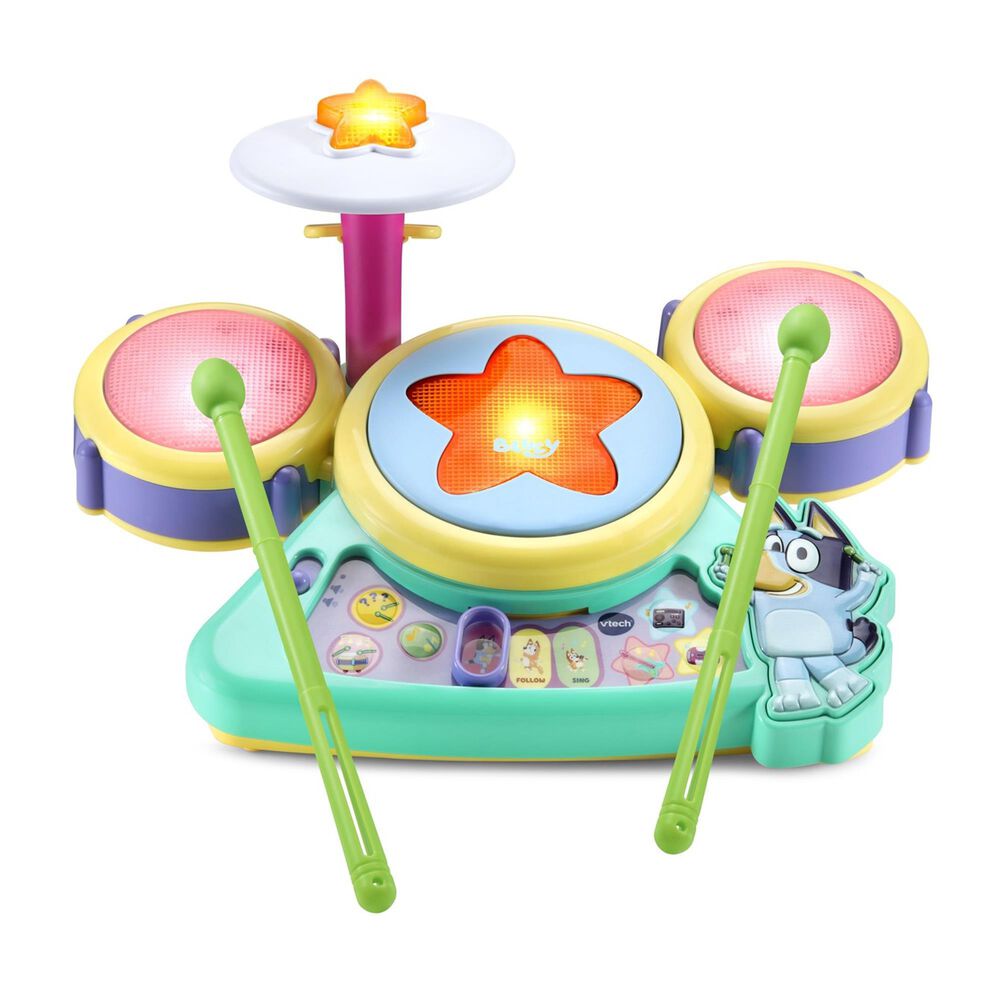 Vtech Bluey Hooray Drum Set, , large