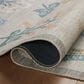 Rifle Paper Co. x Loloi Rosa Hawthorne 2" x 5" Cream Runner, , large