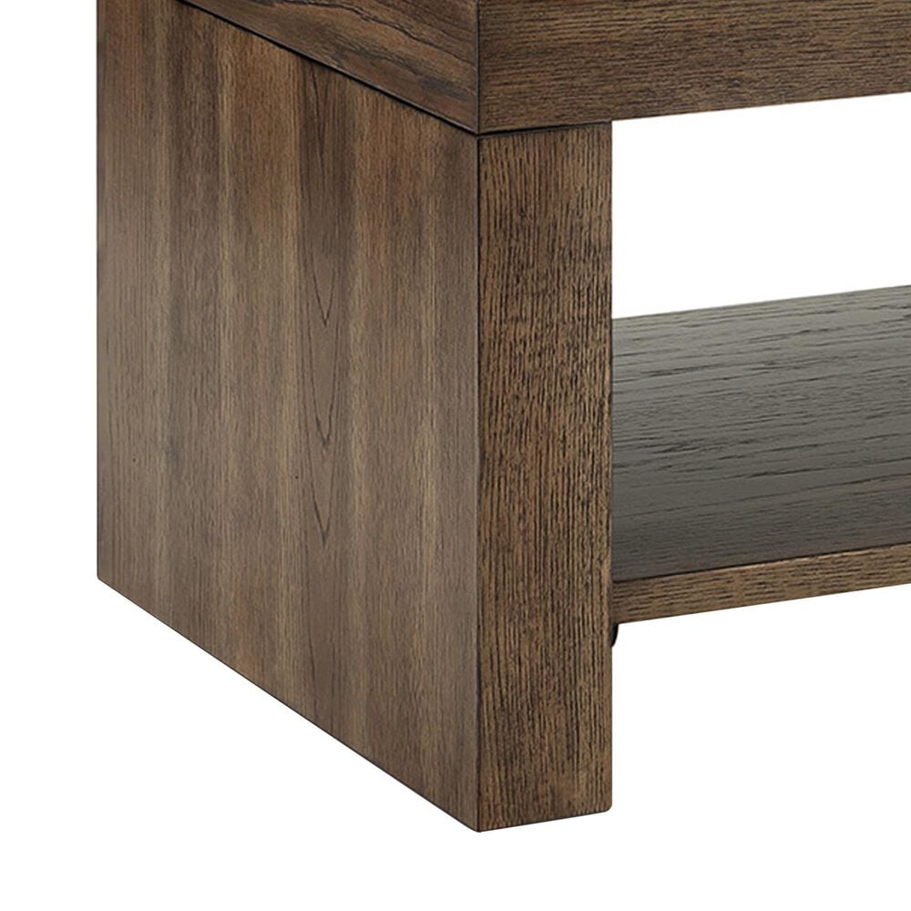 Nicolette Home Baxton Cooktail Table in Sienna Ridge and Brushed Pewter, , large