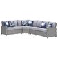 Ashley Naples Beach 4-Piece Outdoor Sectional in Gray, , large