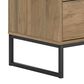 Ashley Deanlow 6-Drawer Dresser in Honey Brown and Dark Pewter, , large