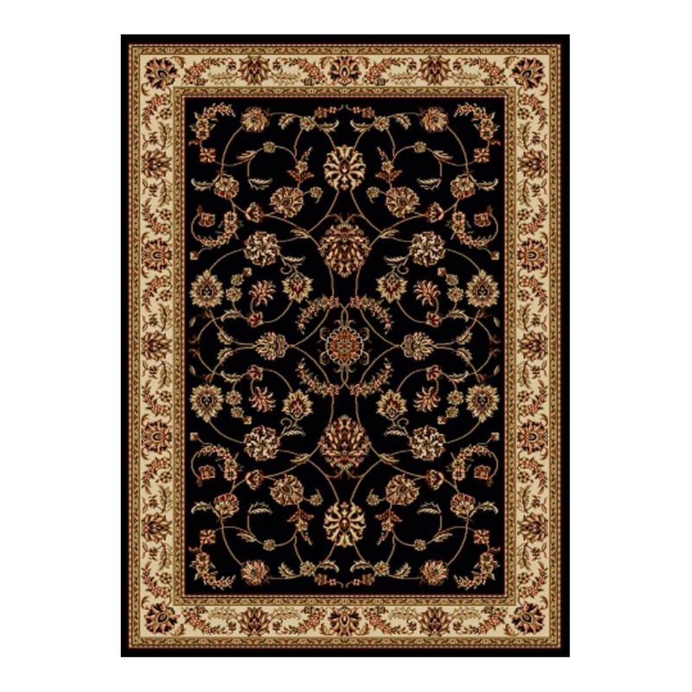 Radici USA Bergamo 1596 7'9" x 11' Black Area Rug, , large