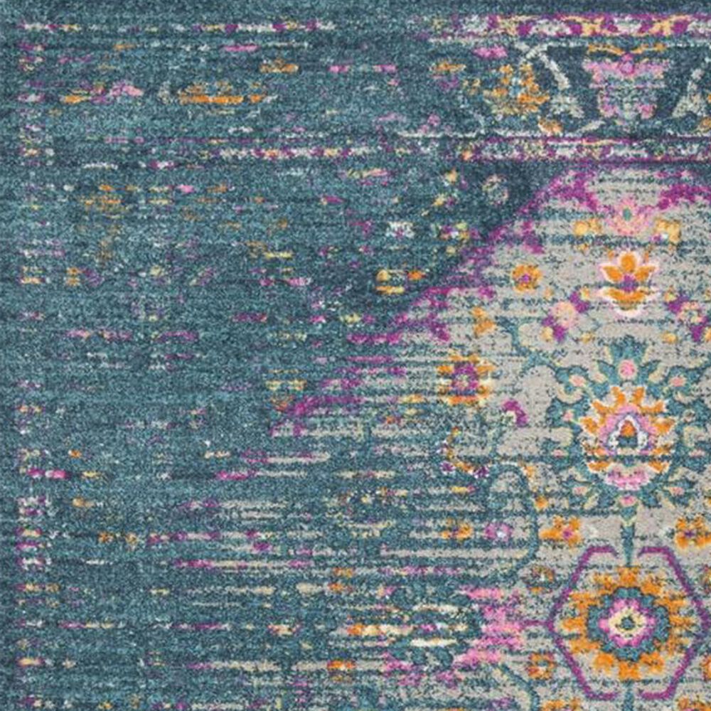 Safavieh Madison MAD122C 5&#39;1&quot; x 7&#39;6&quot; Blue and Fuchsia Area Rug, , large