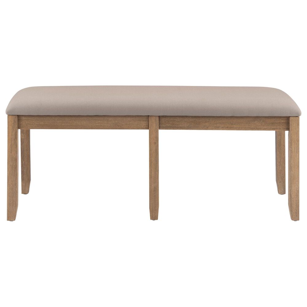 Linon Home Decor Jorissen Bench in Grey Wash, , large
