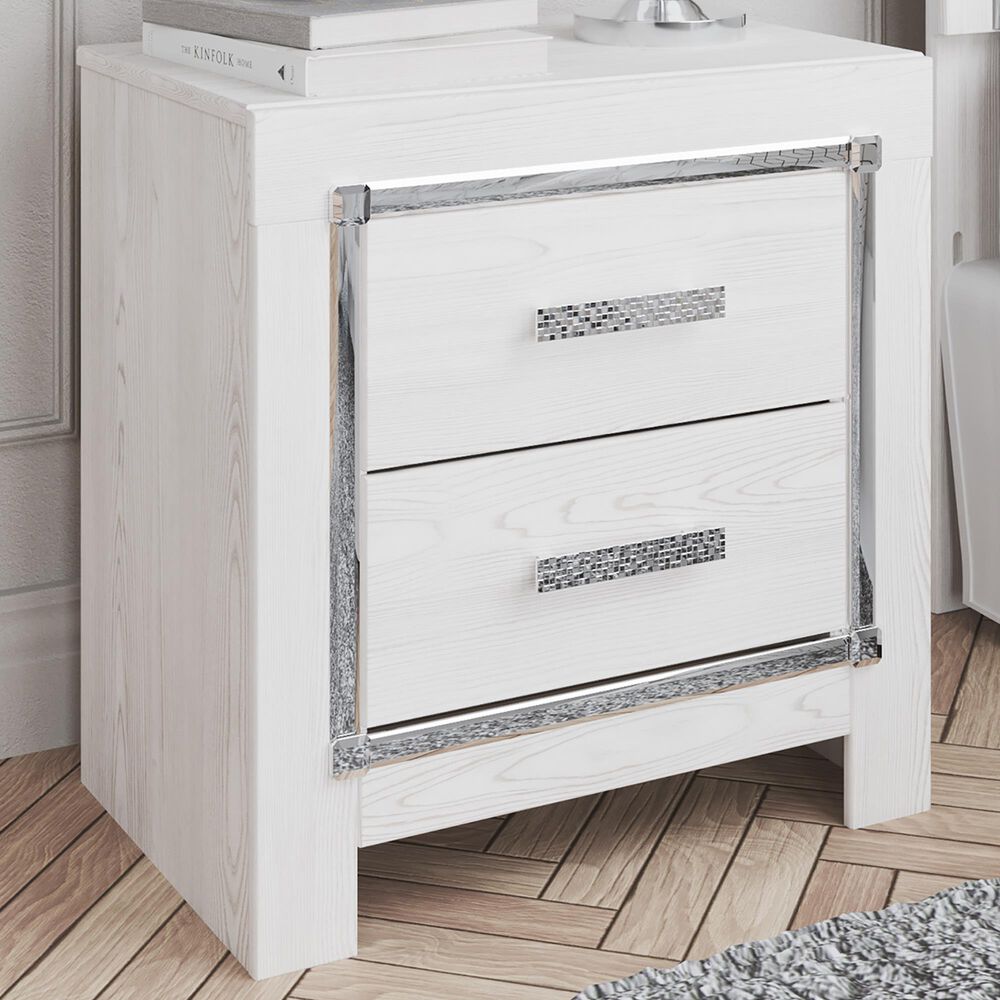Ashley Altyra 2 Drawer Night Stand in White, , large
