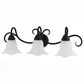 Vaxcel Bella 3-Light Bathroom Vanity Fixture in Matte Black, , large