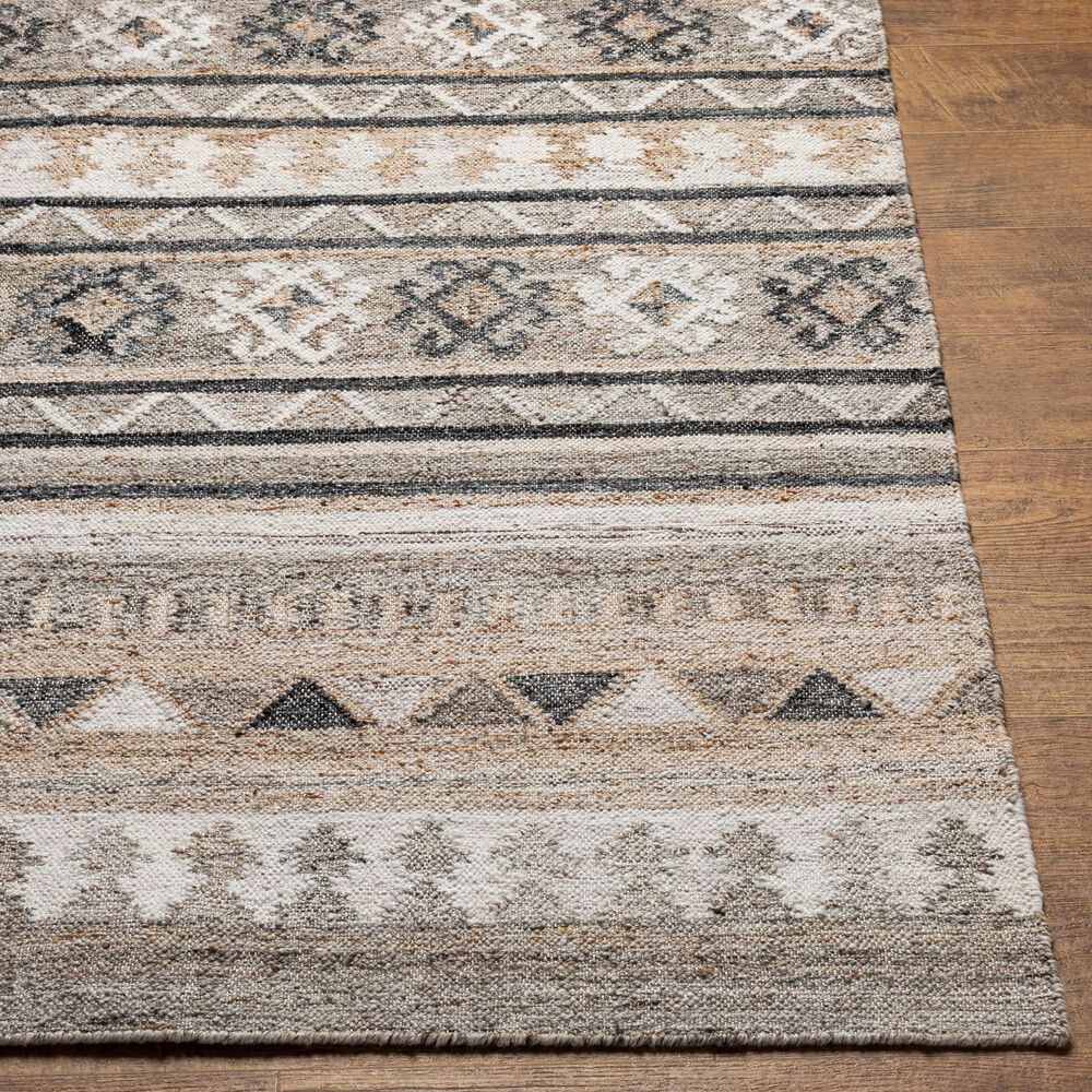Surya Alyssa 2&#39; x 3&#39; White, Black, Brown and Blue Area Rug, , large