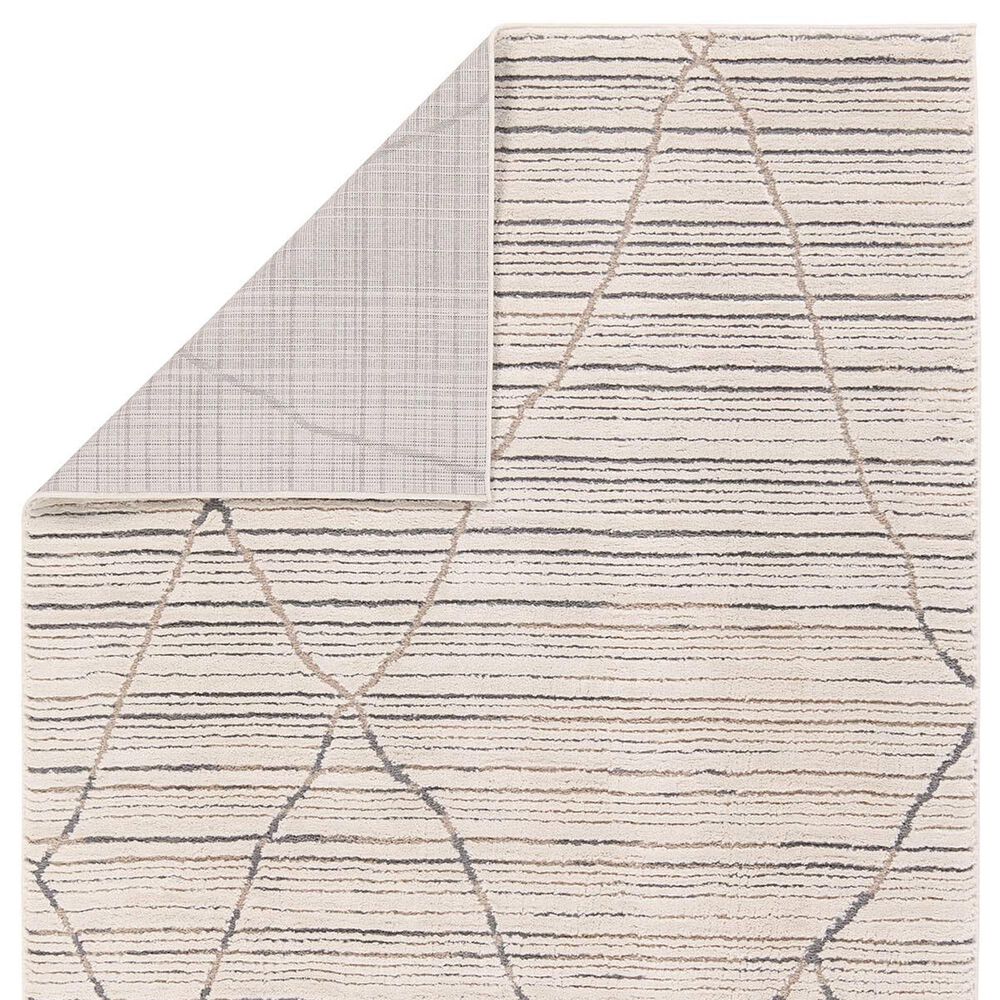 Jaipur Jaida Sachi 5&#39;3&quot; x 7&#39; Gray Morn, Jet Black, Humus, Gargoyle and Coconut Milk Area Rug, , large