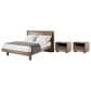 BDI Kava Queen Platform Bed and Two Nightstands in Natural Walnut, , large