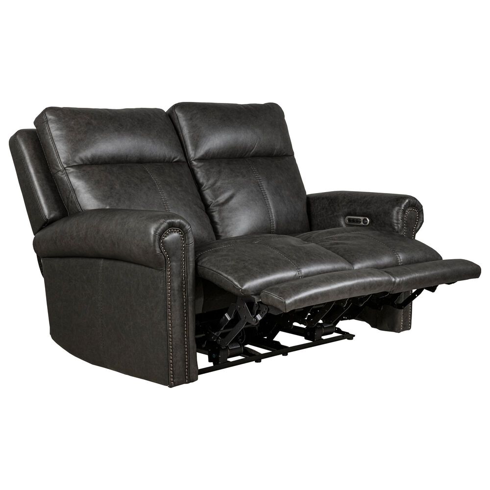 Flexsteel Alexander Power Reclining Loveseat Headrest and Lumbar in Weathered Stone, , large