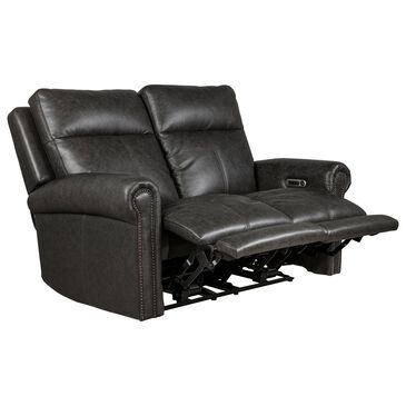 Flexsteel Alexander Power Reclining Loveseat Headrest and Lumbar in Weathered Stone, , large