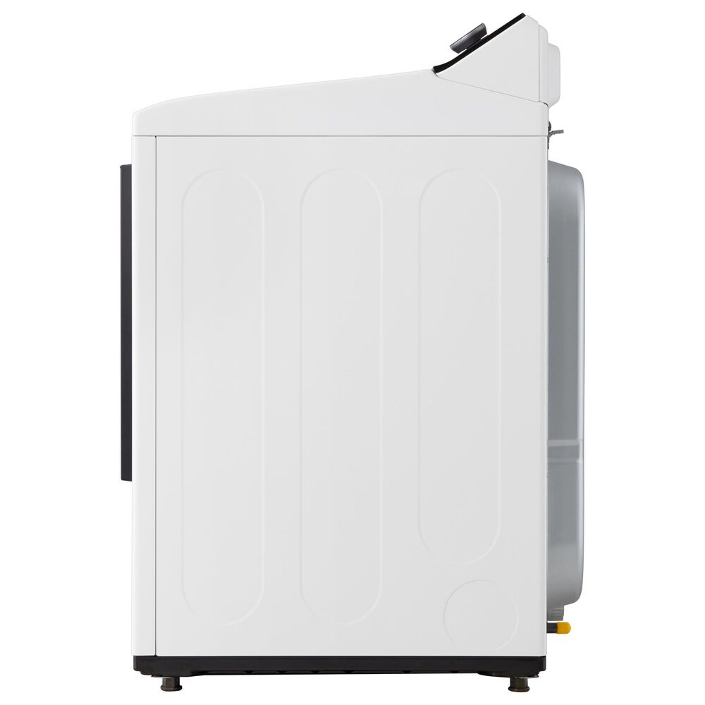 LG 7.3 Cu. Ft. Rear Control Gas Dryer with LG EasyLoad Door and AI Sensing in Alpine White, , large