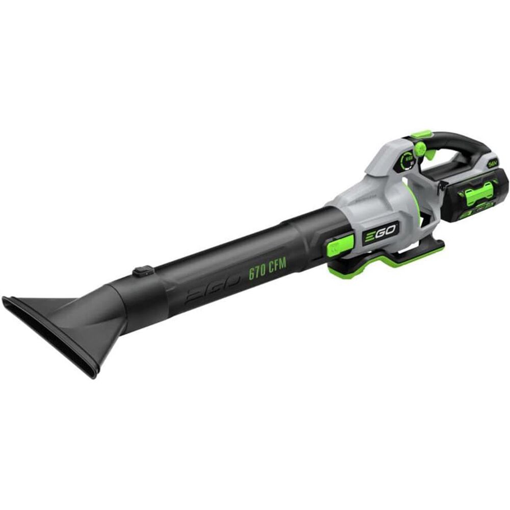 EGO EGO POWER+ 56-volt 670-CFM 180-MPH Battery Handheld Leaf Blower 4 Ah &#40;Battery and Charger Included&#41;, , large