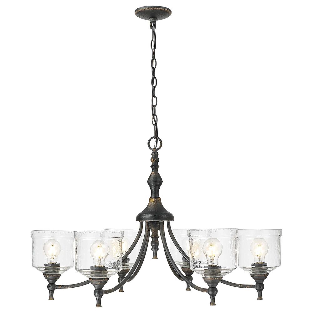 Golden Lighting Keating 6-Light Chandelier in Antique Black, , large