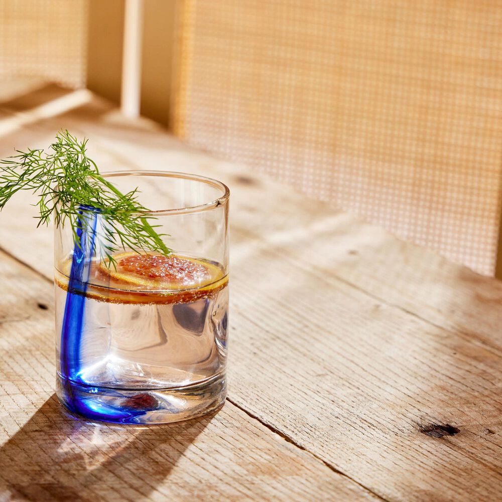 Libbey Glass Blue Ribbon 13-Oz Double Old Fashioned Glassware Set in Clear (Set of 4), , large