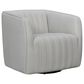 Blue River Aries Swivel Barrel Chair in Dove Gray and Black, , large
