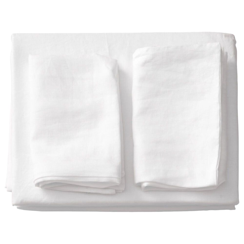 Ann Gish 3-Piece Queen Duvet Set in White, , large