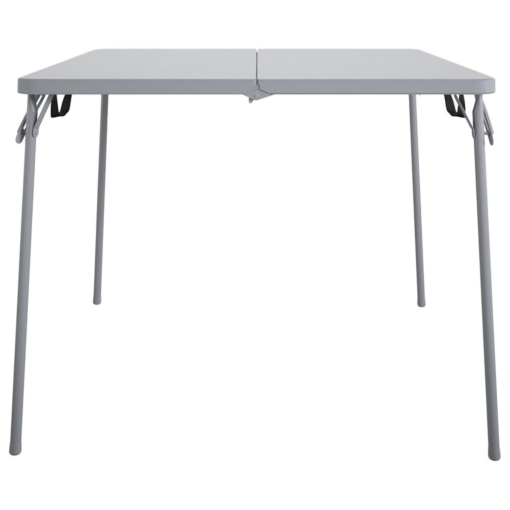 DHP 38.5&quot; Fold-in-Half Card Table with Handle in Gray, , large