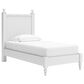 Ashley Mollviney Twin Panel Bed in Matte White, , large