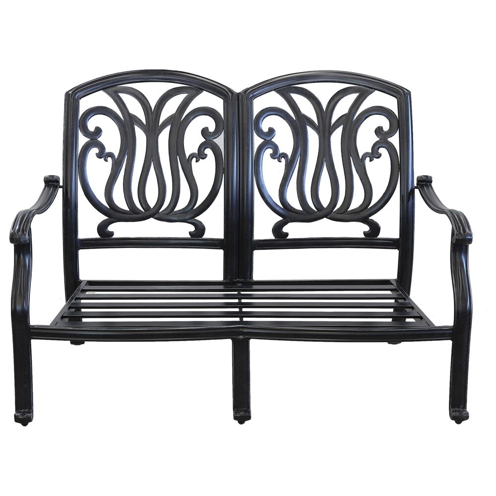 GatherCraft Geneva Patio Loveseat in Linen Beige, , large