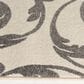 Central Oriental Terrace Tropic Macala 5" x 7"3" Snow and Stone Area Rug, , large