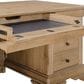 Riva Ridge Chateau Philippe 2-Piece Executive Desk and File Cabinet Set in Cognac, , large