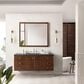 James Martin Vanities Amberly 60" Single Bathroom Vanity in Walnut with 3 cm Charcoal Soapstone Quartz Top and Rectangular Sink, , large