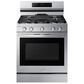 Samsung 2-Piece Kitchen Package with 6.0 Cu. Ft. Freestanding Gas Range and Bespoke 2.1 Cu. Ft. Over-the-Range Microwave in Fingerprint Resistant Stainless Steel, , large