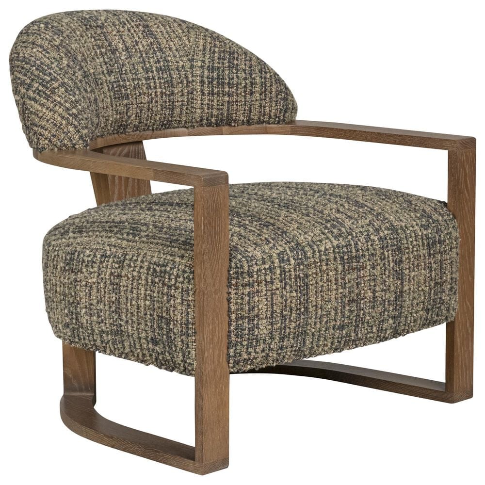 Century Leer Accent Chair in Multicolor and Green, , large