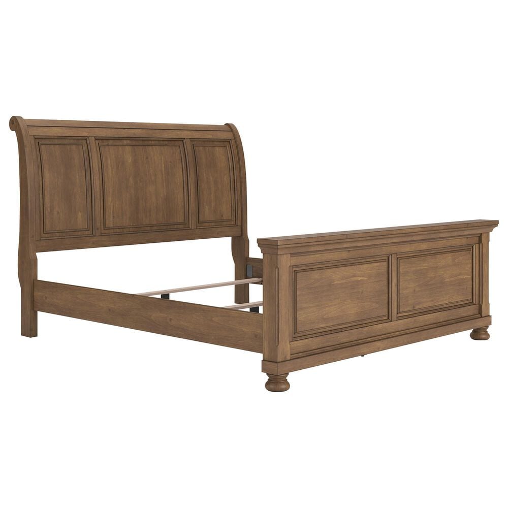 Ashley Feddinger King Sleigh Bed in Chestnut Brown, , large
