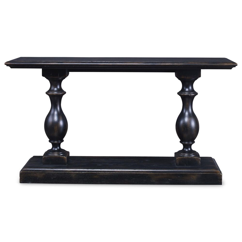 Century Monarch Grand Oak Console Table in Ebonized Oak, , large
